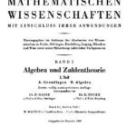 خرید و دانلود نسخه کامل کتاب Encyclopaedie der mathematischen Wissenschaften und Anwendungen. Algebra und Zahlentheorie
