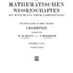 خرید و دانلود نسخه کامل کتاب Encyclopaedie der mathematischen Wissenschaften und Anwendungen. Geometrie
