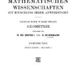 خرید و دانلود نسخه کامل کتاب Encyclopaedie der mathematischen Wissenschaften und Anwendungen. Geometrie