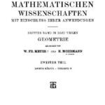 خرید و دانلود نسخه کامل کتاب Encyclopaedie der mathematischen Wissenschaften und Anwendungen. Geometrie