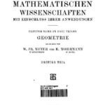خرید و دانلود نسخه کامل کتاب Encyclopaedie der mathematischen Wissenschaften und Anwendungen. Geometrie