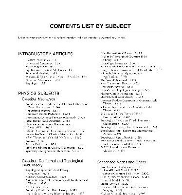 خرید و دانلود نسخه کامل کتاب Encyclopedia Of Mathematical Physics. Contents list by subject. Contents