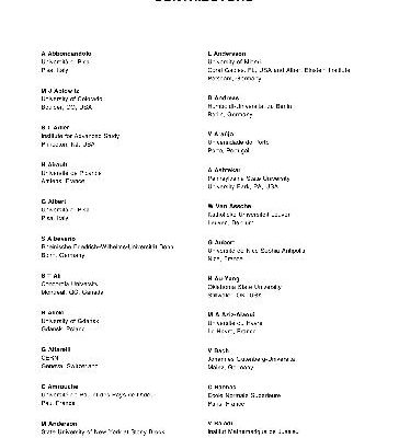 خرید و دانلود نسخه کامل کتاب Encyclopedia of Mathematical Physics. Contributors