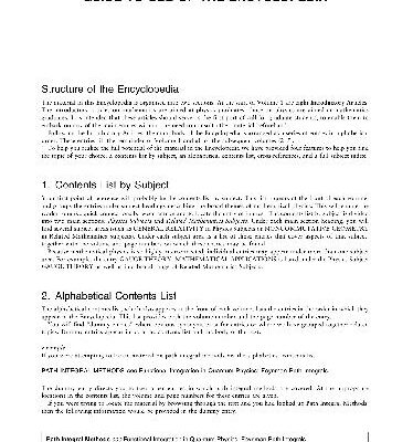 خرید و دانلود نسخه کامل کتاب Encyclopedia Of Mathematical Physics. Guide to use of the encyclopedia
