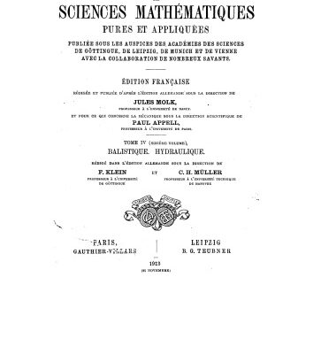 خرید و دانلود نسخه کامل کتاب Encyclopédie des sciences mathématiques, tome IV-volume 6