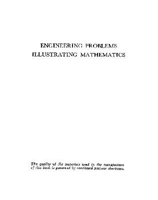 خرید و دانلود نسخه کامل کتاب Engineering problems illustrating mathematics