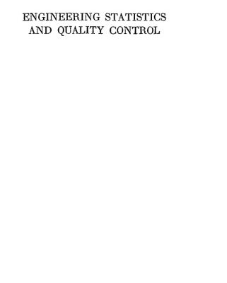 خرید و دانلود نسخه کامل کتاب Engineering Statistics and Quality Control