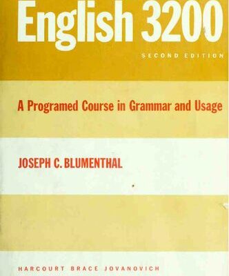 خرید و دانلود نسخه کامل کتاب English 3200 with Writing Applications: A Programmed Course in Grammar and Usage (College Series)
