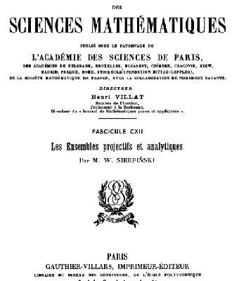 خرید و دانلود نسخه کامل کتاب Ensembles projectifs et analytiques