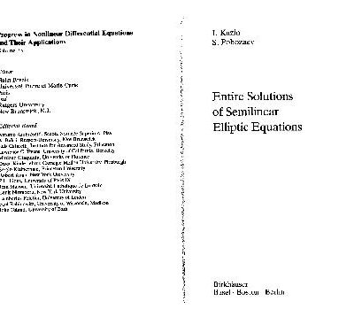 خرید و دانلود نسخه کامل کتاب Entire solutions of semilinear elliptic equations
