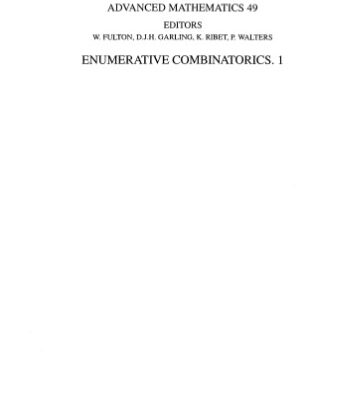 خرید و دانلود نسخه کامل کتاب Enumerative combinatorics