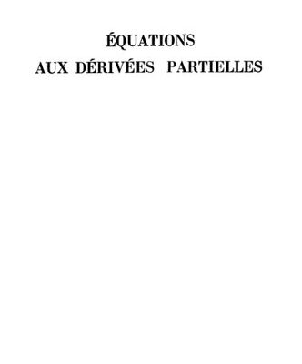 خرید و دانلود نسخه کامل کتاب Equations aux dérivées partielles