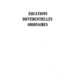 خرید و دانلود نسخه کامل کتاب Equations différentielles ordinaires