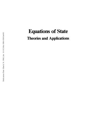 خرید و دانلود نسخه کامل کتاب Equations of State. Theories and Applications