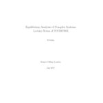 خرید و دانلود نسخه کامل کتاب Equilibrium Analysis Complex Systems