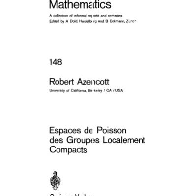 خرید و دانلود نسخه کامل کتاب Espaces de Poisson des Groupes Localement Compacts
