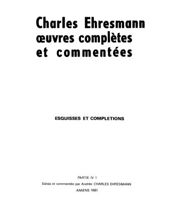 خرید و دانلود نسخه کامل کتاب Esquisses et complétions