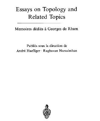 خرید و دانلود نسخه کامل کتاب Essays on topology and related topics: Memoires dedies a Georges de Rham