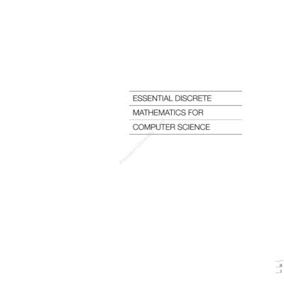 خرید و دانلود نسخه کامل کتاب Essential Discrete Mathematics For Computer Science