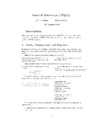 خرید و دانلود نسخه کامل کتاب Essential Mathematical LaTeX2ε