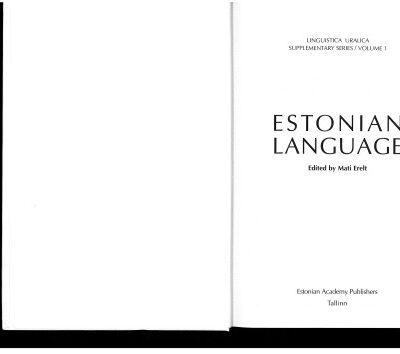 خرید و دانلود نسخه کامل کتاب Estonian language