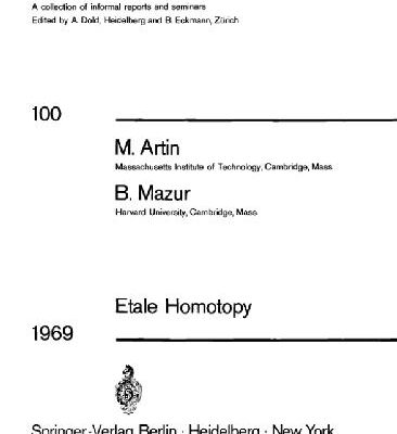 خرید و دانلود نسخه کامل کتاب Etale homotopy