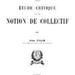خرید و دانلود نسخه کامل کتاب Étude critique de la notion de collectif