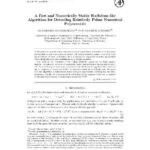 خرید و دانلود نسخه کامل کتاب Euclidean algorithm for numerical polynomial GCD. JSC 1998