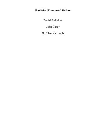 خرید و دانلود نسخه کامل کتاب Euclid’s “Elements” Redux