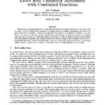 خرید و دانلود نسخه کامل کتاب Exact arithmetic with continued fractions
