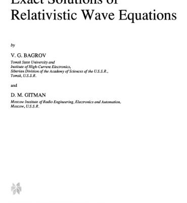 خرید و دانلود نسخه کامل کتاب Exact solutions of relativistic wave equations
