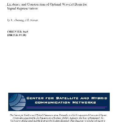 خرید و دانلود نسخه کامل کتاب Existence and Construction of Optimal Wavelet Basis for Signal Representation