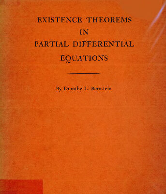 خرید و دانلود نسخه کامل کتاب Existence theorems in partial differential equations.