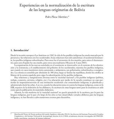 خرید و دانلود نسخه کامل کتاب Experiencias en la normalización de la escritura de las lenguas originarias de Bolivia