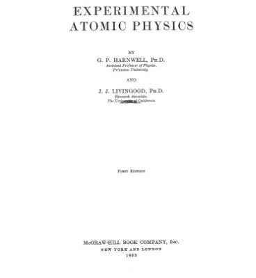 خرید و دانلود نسخه کامل کتاب Experimental Atomic Physics