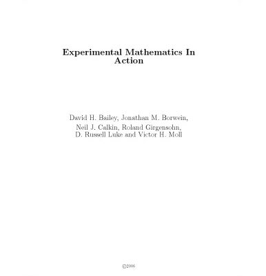 خرید و دانلود نسخه کامل کتاب Experimental mathematics in action