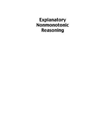 خرید و دانلود نسخه کامل کتاب Explanatory Nonmonotonic Reasoning