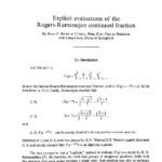 خرید و دانلود نسخه کامل کتاب Explicit evaluations of the Rogers-Ramanujan continued fraction