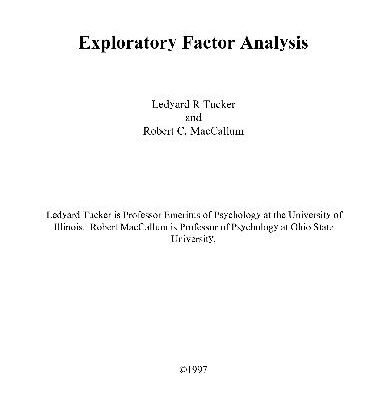 خرید و دانلود نسخه کامل کتاب Exploratory factor analysis