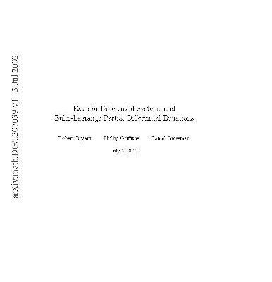 خرید و دانلود نسخه کامل کتاب Exterior differential systems and Euler-Lagrange PDEs