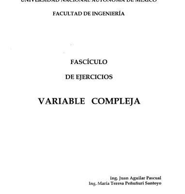 خرید و دانلود نسخه کامل کتاب fasciculo de ejercicios de variable compleja