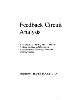 خرید و دانلود نسخه کامل کتاب Feedback Circuit Analysis