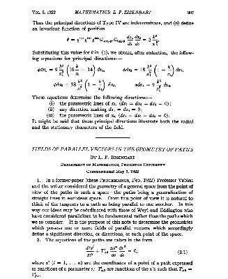 خرید و دانلود نسخه کامل کتاب Fields of Parallel Vectors in the Geometry of Paths
