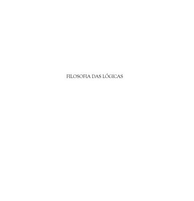 خرید و دانلود نسخه کامل کتاب Filosofia das Logicas