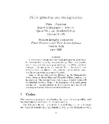 خرید و دانلود نسخه کامل کتاب Finite geometry and coding theory