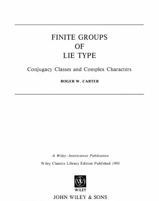 خرید و دانلود نسخه کامل کتاب Finite groups of Lie type: conjugacy classes and complex characters