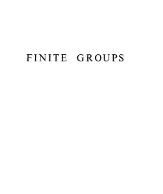 خرید و دانلود نسخه کامل کتاب Finite Groups, Second Edition