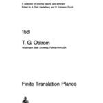 خرید و دانلود نسخه کامل کتاب Finite Translation Planes