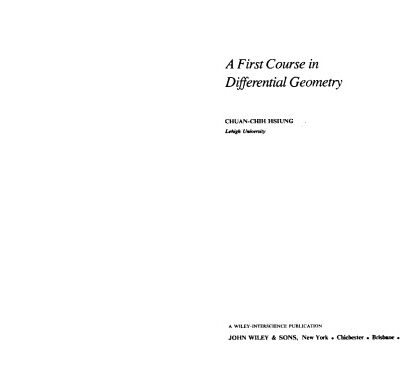 خرید و دانلود نسخه کامل کتاب First Course in Differential Geometry
