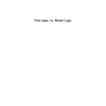 خرید و دانلود نسخه کامل کتاب First steps in modal logic